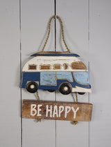 Campervan Be Happy Sign