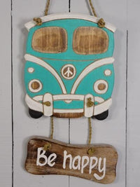 Campervan Be Happy Sign