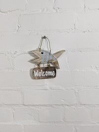 Small Fish Welcome Hanging
