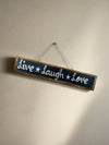 Live* Laugh*Love Wooden Wall Plaque