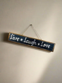 Live* Laugh*Love Wooden Wall Plaque