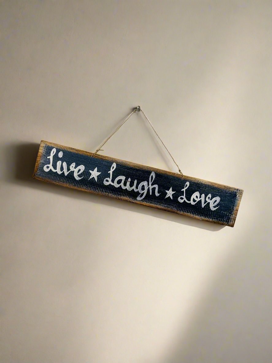 Live* Laugh*Love Wooden Wall Plaque