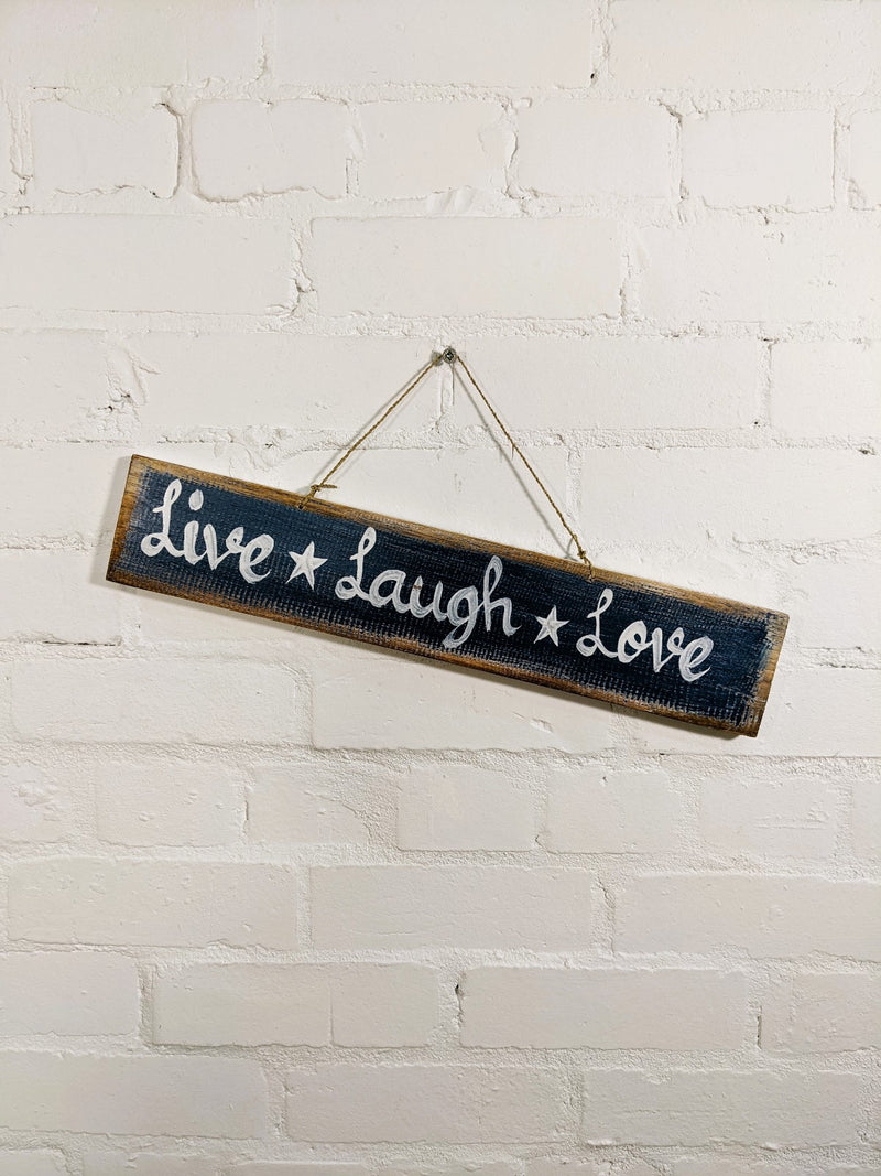 Live* Laugh*Love Wooden Wall Plaque