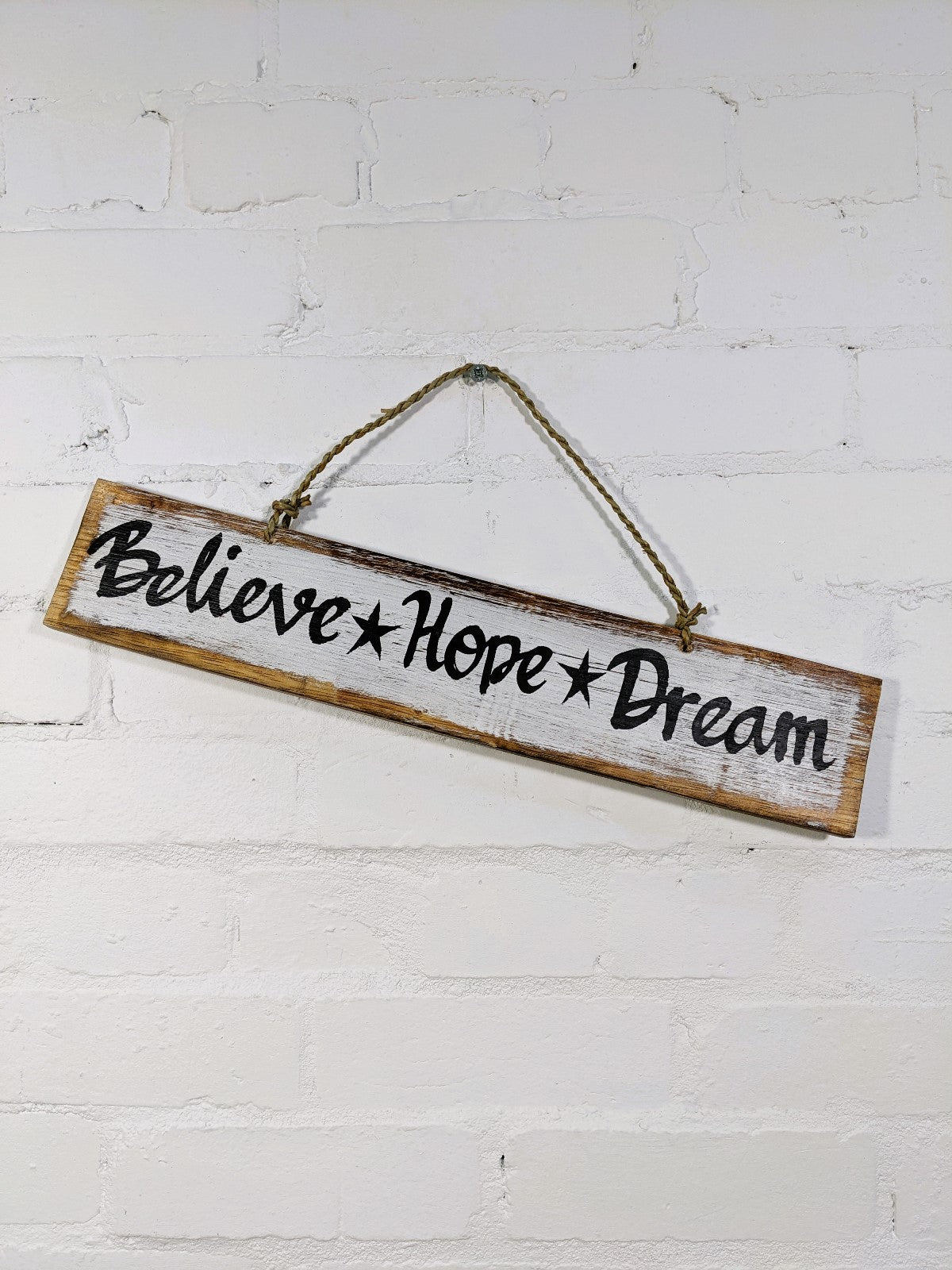 Believe*Hope*Dream Wooden Wall Plaque