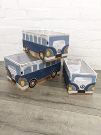 Blue Box Set Of 3 Camper Boxes