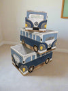 Blue Box Set Of 3 Camper Boxes