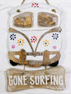 Gone Surfing White Campervan Sign