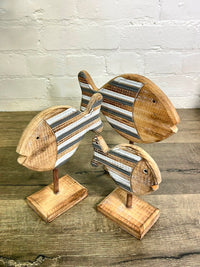 Set of 3 Fish on A Stand