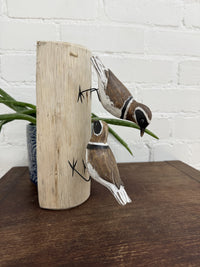 Two Birds on Log