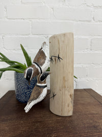 Two Birds on Log