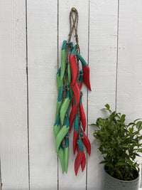String of Wooden Chilli's