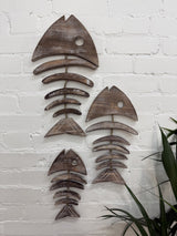 Set Of Three Hanging Fish Bones