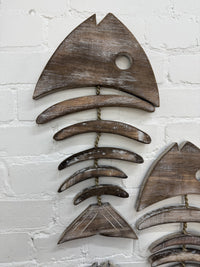 Set Of Three Hanging Fish Bones