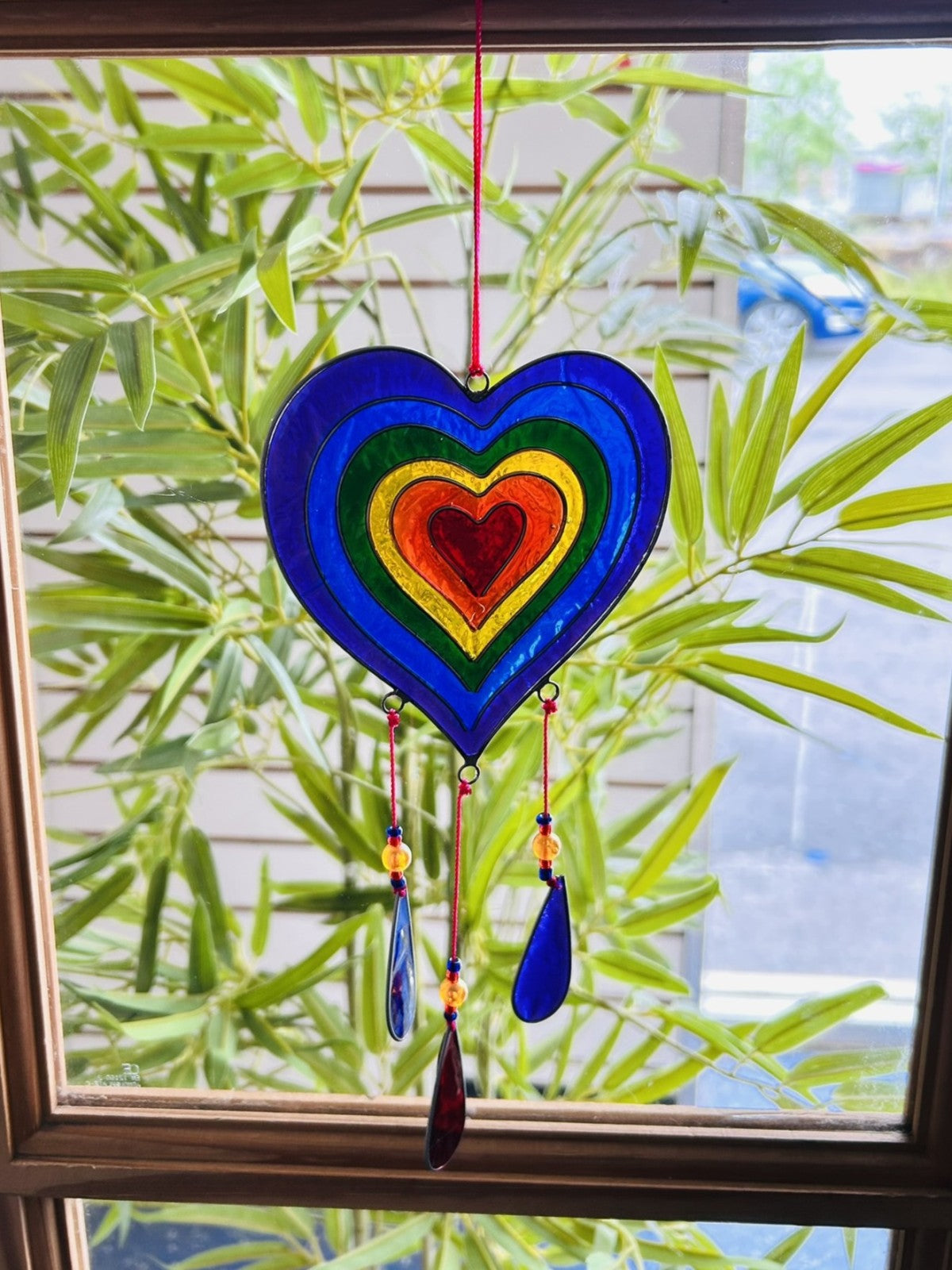 Rainbow Heart Suncatcher
