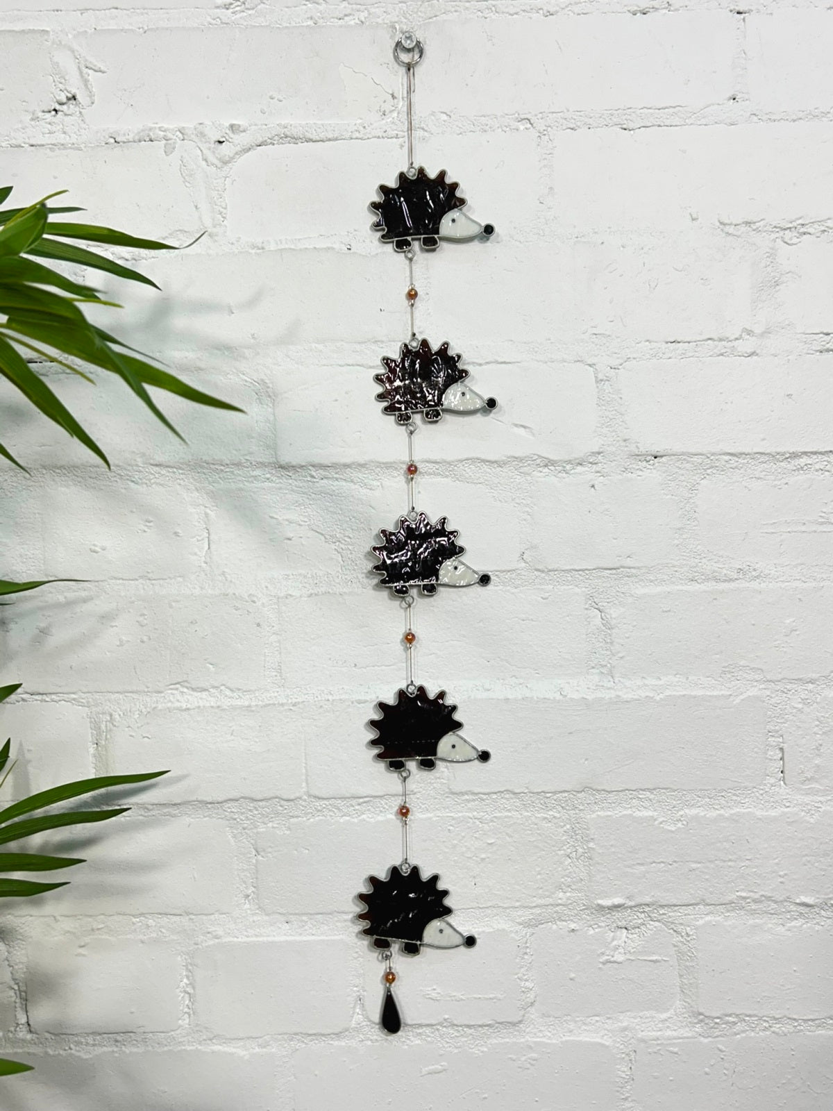 Five Hedgehogs Suncatcher