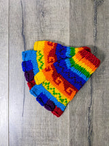 Rainbow Wool Gloves