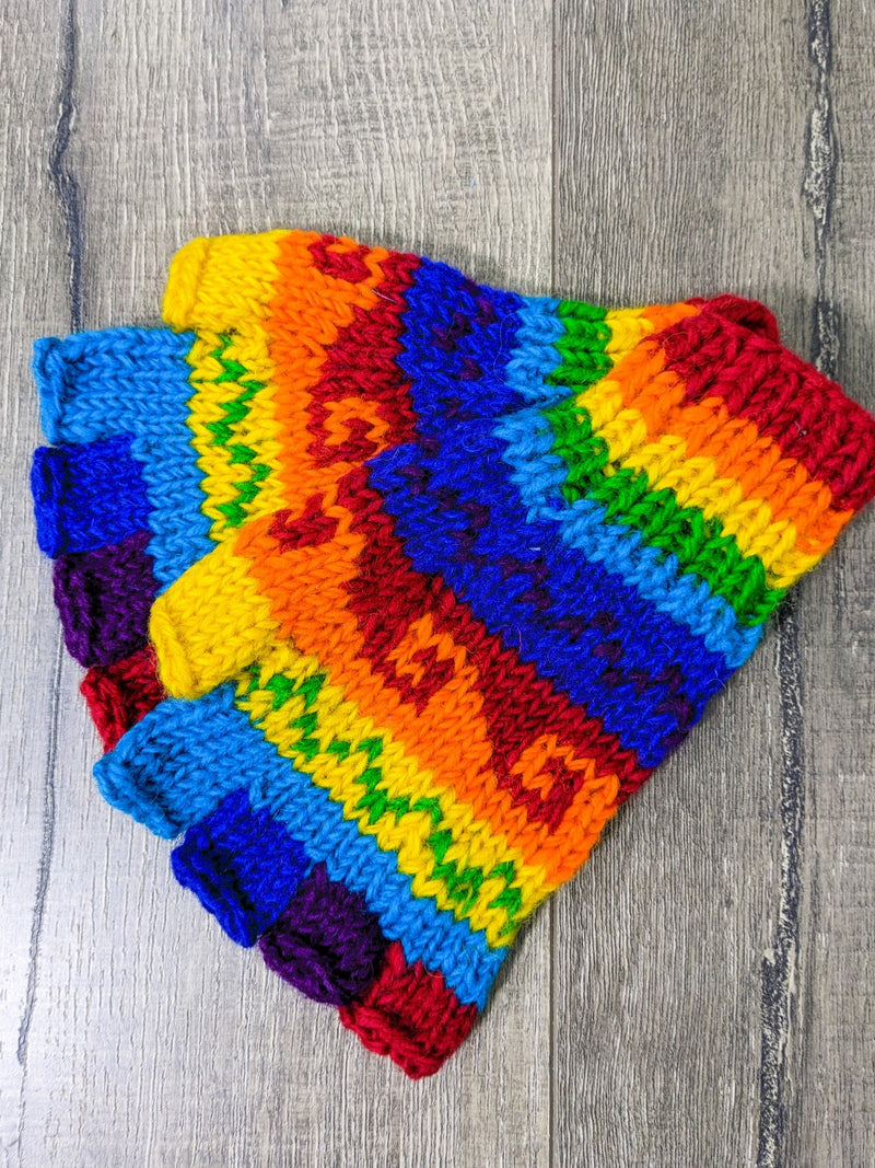 Rainbow Wool Gloves