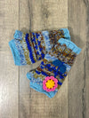 patterned Knit Flower Handwarmers