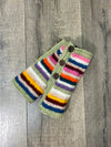 Multi Stripe Knitted Handwarmers