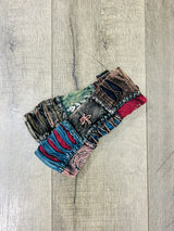 Multi Slash and Patch Cotton Handwarmers