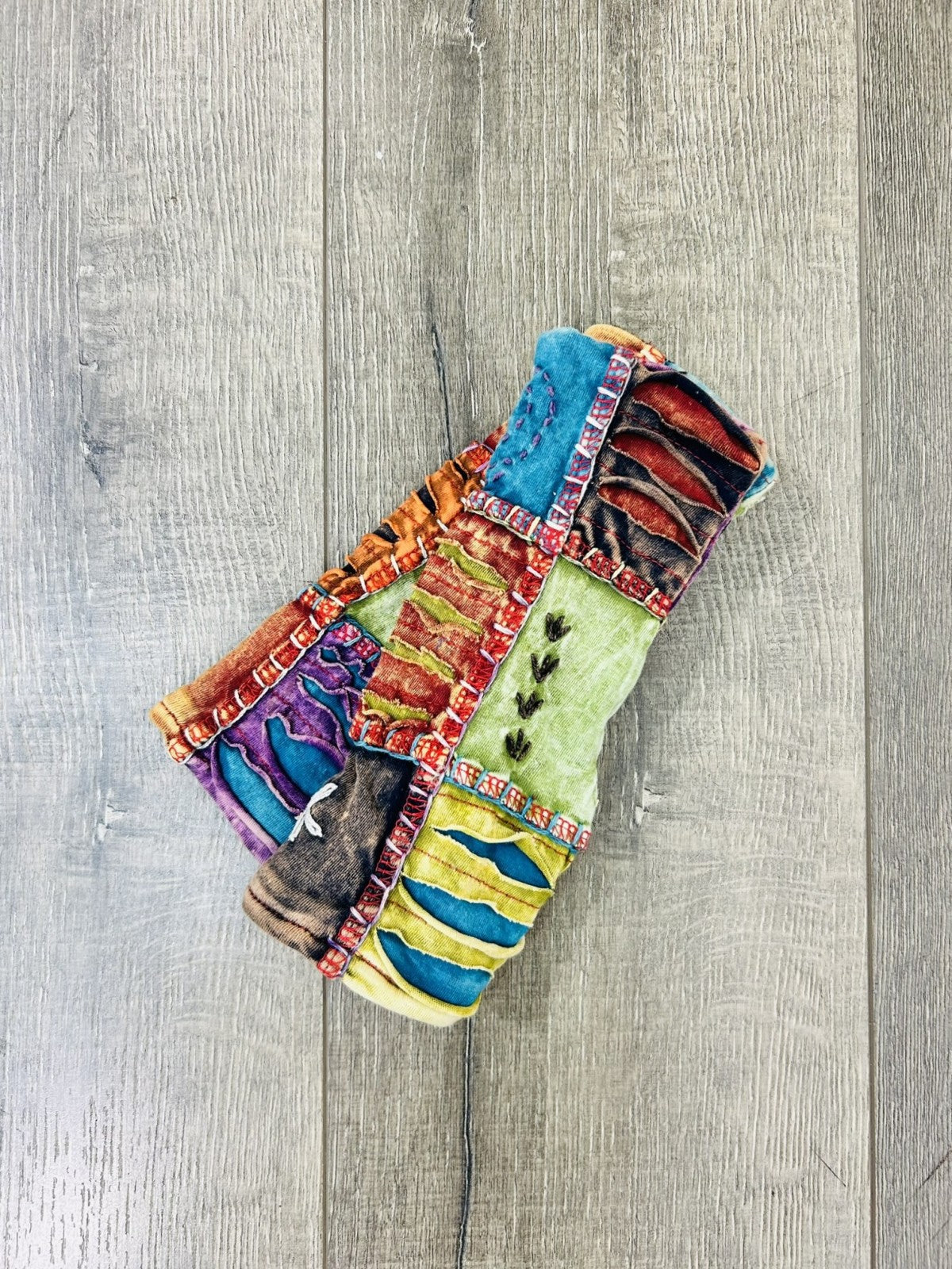 Multi Slash & Patch Cotton Handwarmers