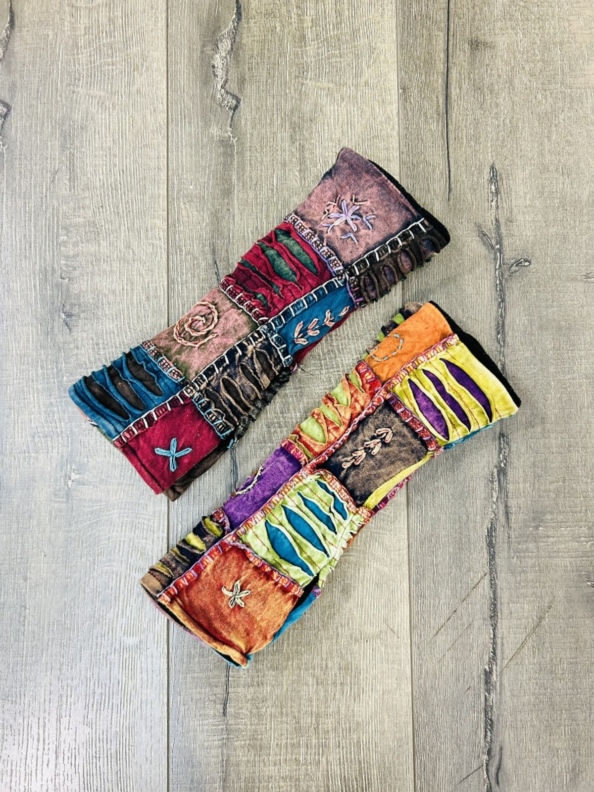 Multi Slash & Patch Cotton Handwarmers