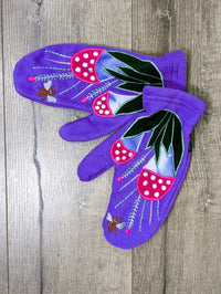 Fleece Mushroom Mittens