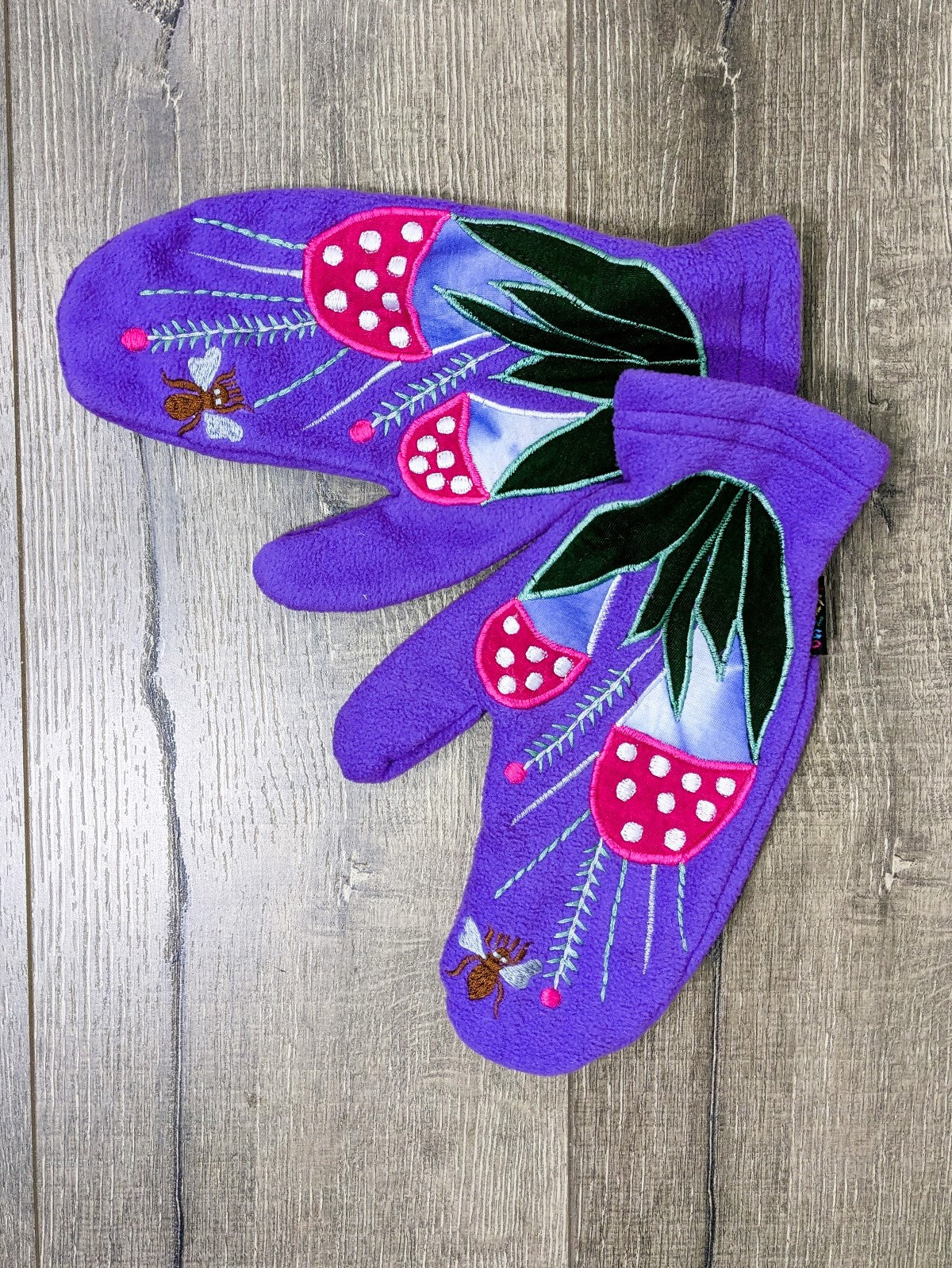 Fleece Mushroom Mittens