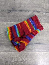 Striped Wool Hand Warmers
