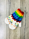 Rainbow Wool Mittens