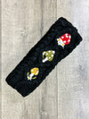 Black Mushroom Wool Handwarmers