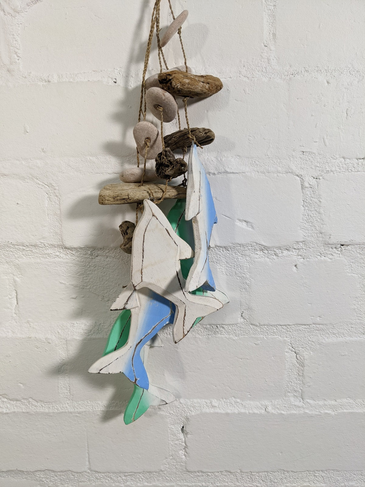 Driftwood Five Dolphin Mobile