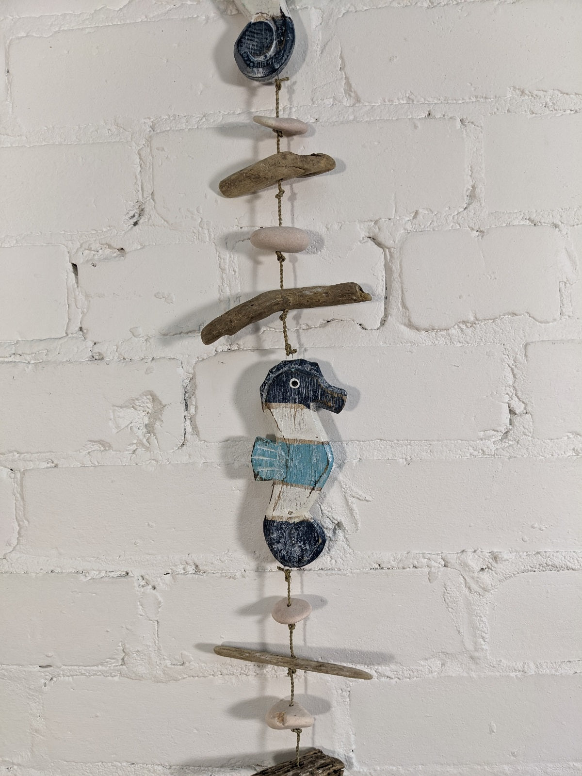 Driftwood String of Stripy Seahorses