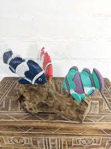 3 Multicolour Fish on Driftwood