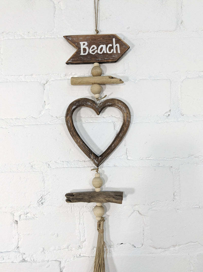 Beach & Heart String Hanger