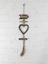 Beach & Heart String Hanger