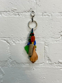 Seaglass & Shell Keyring