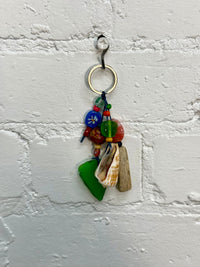 Seaglass & Shell Keyring
