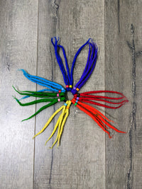 Rainbow Felt Dread Hairbobble