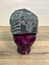 Black Prayer Print Headband