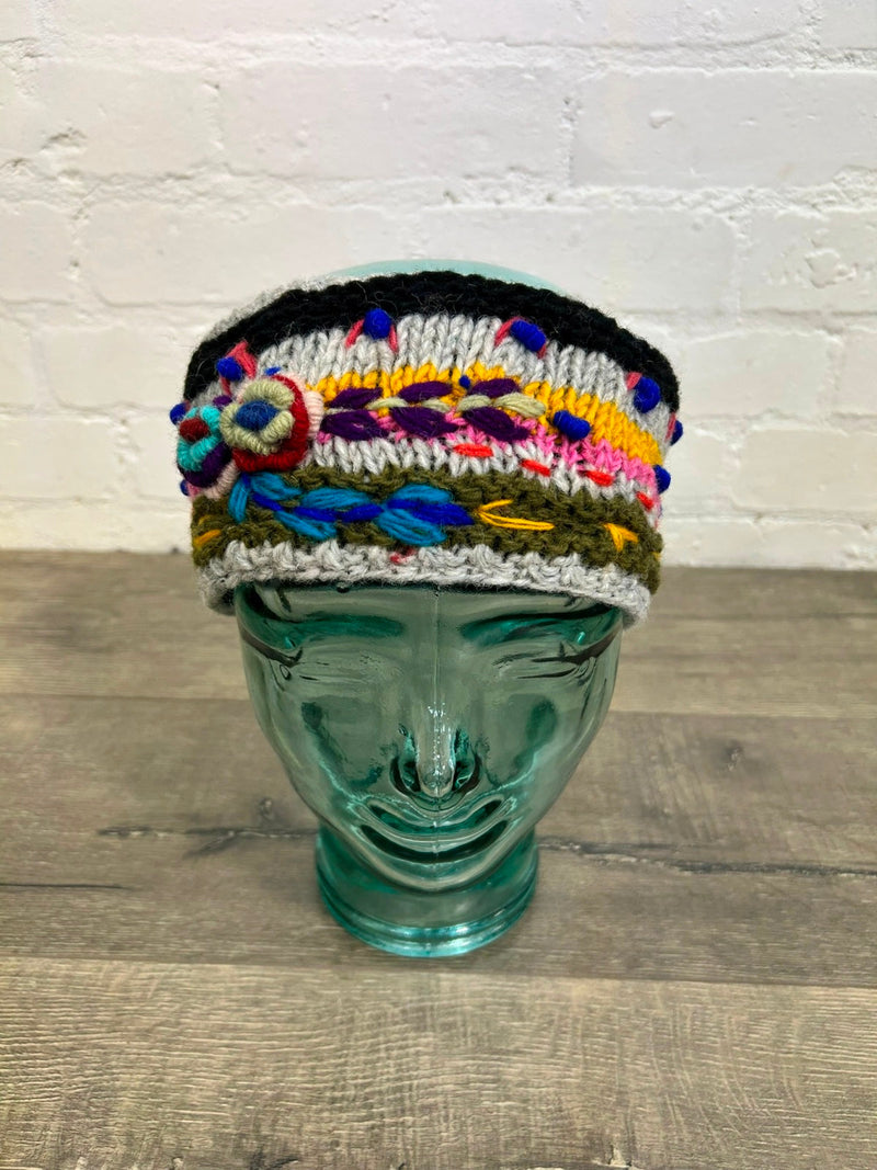 Flower Knitted Headband