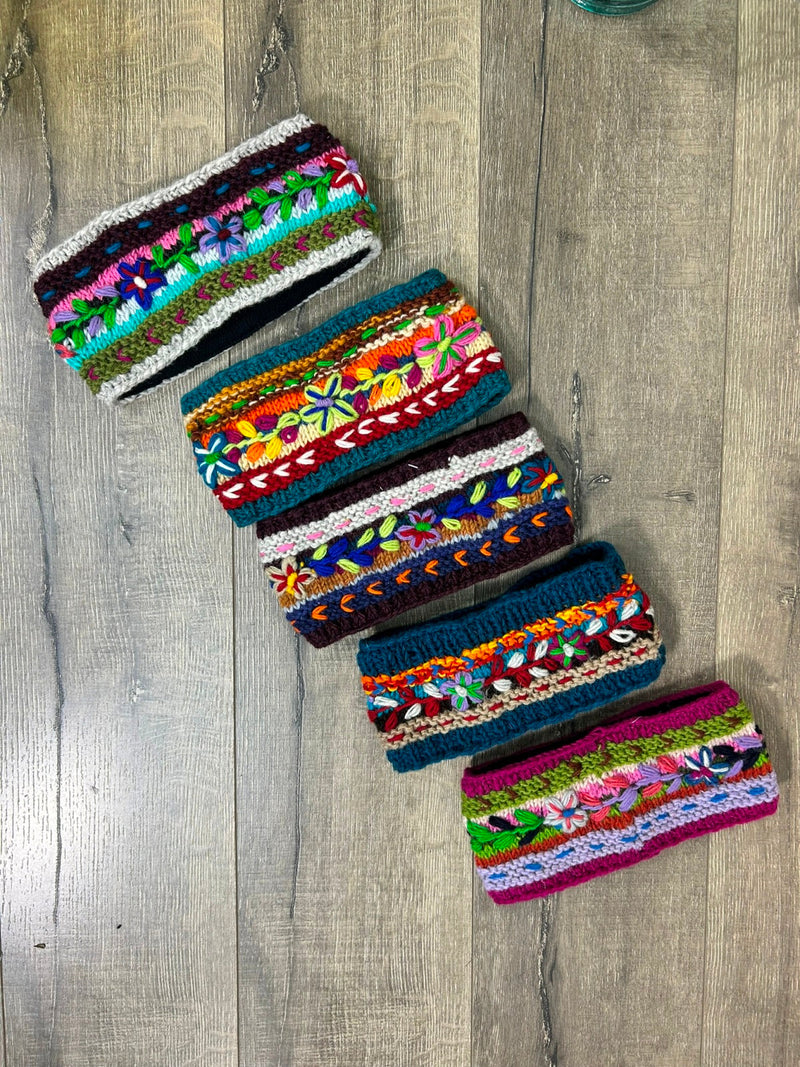 Flower Knitted Headband