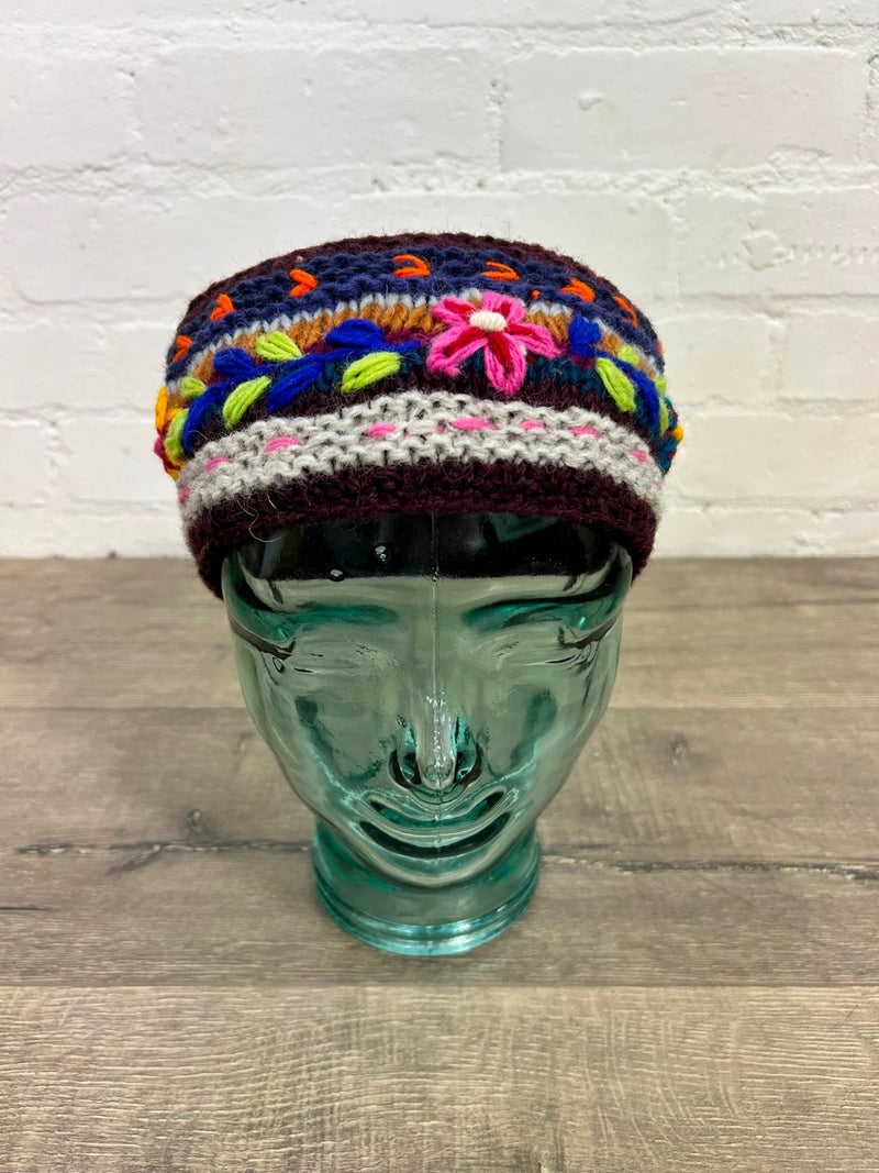 Flower Knitted Headband