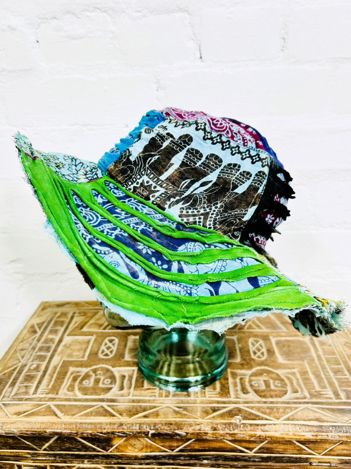 Cotton Patch And Slash Wide Brim Hat