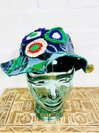 Cotton Embroidered Patch Sun Hat