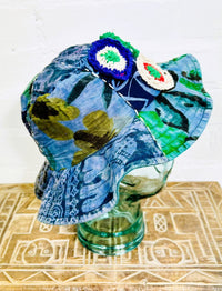 Cotton Embroidered Patch Sun Hat