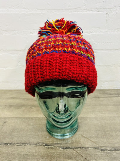 Rainbow Bobble Hat