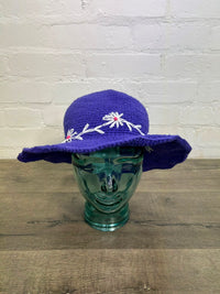 Cotton Flower Embroidered Hat