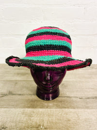 Multi Stripe Hemp Sun Hat