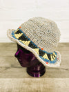 Patterned Hemp Sun Hat